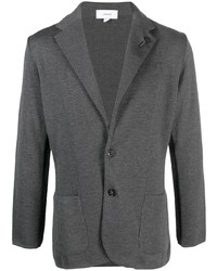 Мужской темно-серый шерстяной пиджак от Lardini