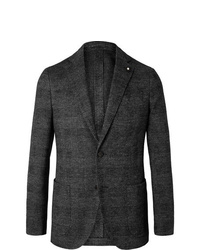 Мужской темно-серый шерстяной пиджак от Lardini