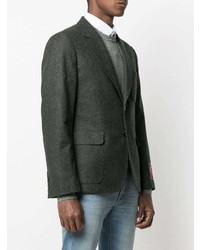 Мужской темно-серый шерстяной пиджак от Gucci