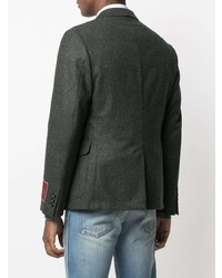 Мужской темно-серый шерстяной пиджак от Gucci