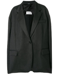 Женский темно-серый шерстяной пиджак от Maison Margiela