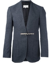 Мужской темно-серый шерстяной пиджак от Maison Margiela