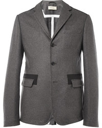 Мужской темно-серый шерстяной пиджак от Marni
