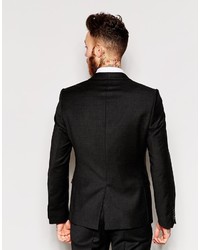 Мужской темно-серый шерстяной пиджак