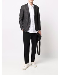 Мужской темно-серый шерстяной пиджак от Karl Lagerfeld