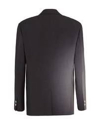 Мужской темно-серый шерстяной пиджак от Fendi
