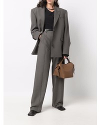 Мужской темно-серый шерстяной пиджак от Ninamounah