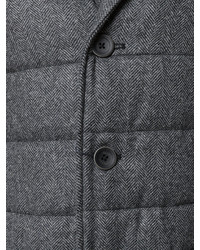 Мужской темно-серый шерстяной пиджак от Herno
