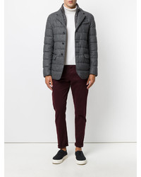 Мужской темно-серый шерстяной пиджак от Herno