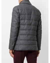 Мужской темно-серый шерстяной пиджак от Herno