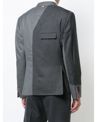 Мужской темно-серый шерстяной пиджак от Thom Browne