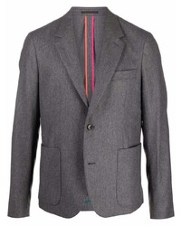 Мужской темно-серый шерстяной пиджак от PS Paul Smith