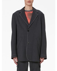 Мужской темно-серый шерстяной пиджак от JW Anderson