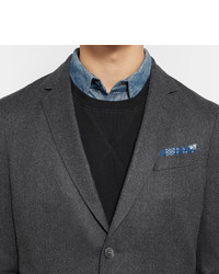 Мужской темно-серый шерстяной пиджак от Gant