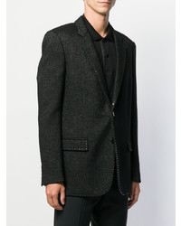 Мужской темно-серый шерстяной пиджак от Saint Laurent