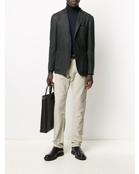 Мужской темно-серый шерстяной пиджак от Boglioli