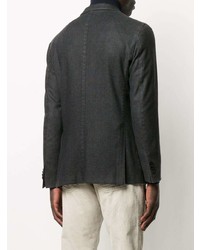 Мужской темно-серый шерстяной пиджак от Boglioli
