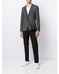 Мужской темно-серый шерстяной пиджак от PS Paul Smith