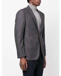 Мужской темно-серый шерстяной пиджак от Canali