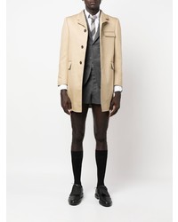 Мужской темно-серый шерстяной пиджак от Thom Browne