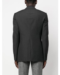 Мужской темно-серый шерстяной пиджак от Alexander McQueen