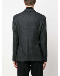 Мужской темно-серый шерстяной пиджак от Zegna