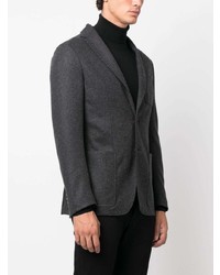 Мужской темно-серый шерстяной пиджак от Canali