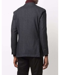 Мужской темно-серый шерстяной пиджак от Dell'oglio