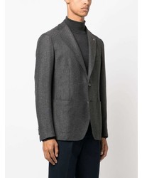 Мужской темно-серый шерстяной пиджак от Tagliatore