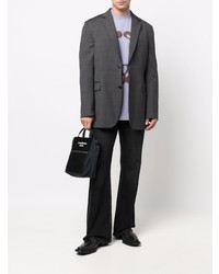 Мужской темно-серый шерстяной пиджак от Acne Studios