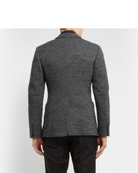 Мужской темно-серый шерстяной пиджак от Dolce & Gabbana
