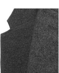 Мужской темно-серый шерстяной пиджак