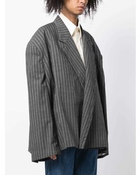 Мужской темно-серый шерстяной пиджак от Hed Mayner