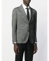 Мужской темно-серый шерстяной пиджак от Tagliatore