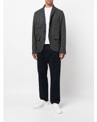 Мужской темно-серый шерстяной пиджак от Woolrich