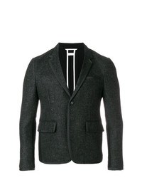 Мужской темно-серый шерстяной пиджак от Thom Browne