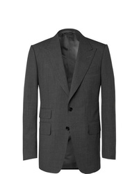 Мужской темно-серый шерстяной пиджак от Tom Ford
