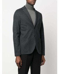 Мужской темно-серый шерстяной пиджак от Harris Wharf London