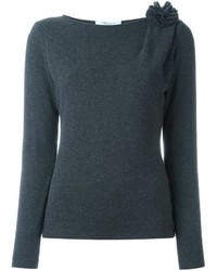 Женский темно-серый шерстяной свитер от Blumarine