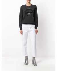 Женский темно-серый шерстяной свитер от Markus Lupfer