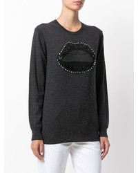 Женский темно-серый шерстяной свитер от Markus Lupfer