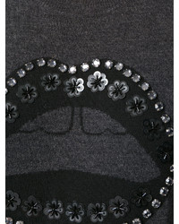 Женский темно-серый шерстяной свитер от Markus Lupfer