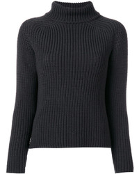 Женский темно-серый шерстяной свитер от Odeeh
