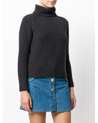 Женский темно-серый шерстяной свитер от Odeeh