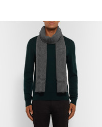 Мужской темно-серый шерстяной шарф от Belstaff