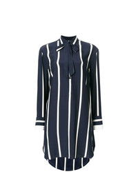Темно-сине-белая блузка с длинным рукавом в вертикальную полоску от Rag & Bone