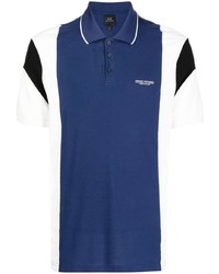 Мужская темно-сине-белая футболка-поло от Armani Exchange
