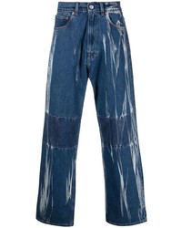 Мужские темно-сине-белые джинсы с принтом тай-дай от Our Legacy