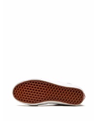 Мужские темно-сине-белые замшевые высокие кеды от Vans