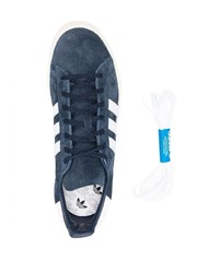 Мужские темно-сине-белые замшевые низкие кеды от adidas